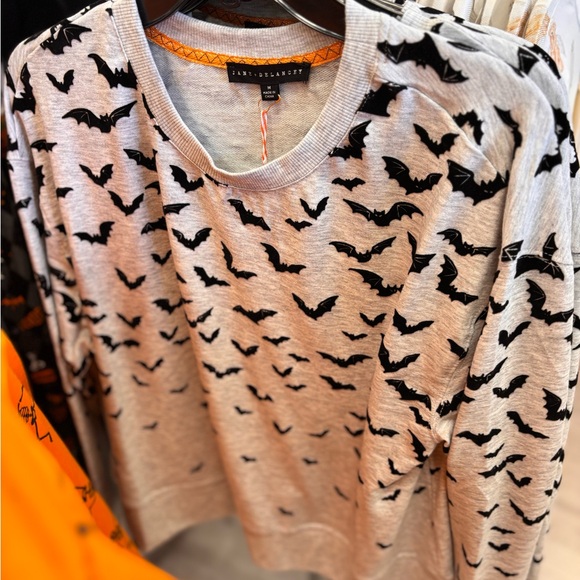 Jane Delaney Black Bat Print Sweater - Picture 1 of 1